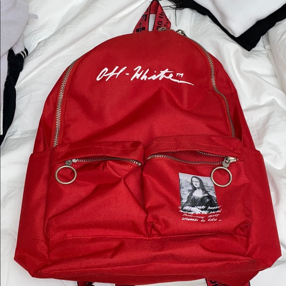 WITH TAG Off White MonaLisa Bookbag
